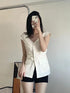 MATINEE Runched Tops With Detachable Strap